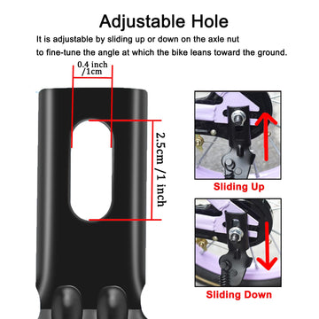 SEISSO Bike Kickstand for 18 Wheel Kids  Back Bicycle Kick Stand  enhanced Steel Kick Stand Rest for 18 inch Wheel Bike Kickstands