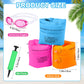 Arm Floaties For Kids 6-12Yrs, Pvc Arm Floaties Inflatable Swim Arm Bands Floater Sleeves Swimming Rings And Swimming Goggles Ki