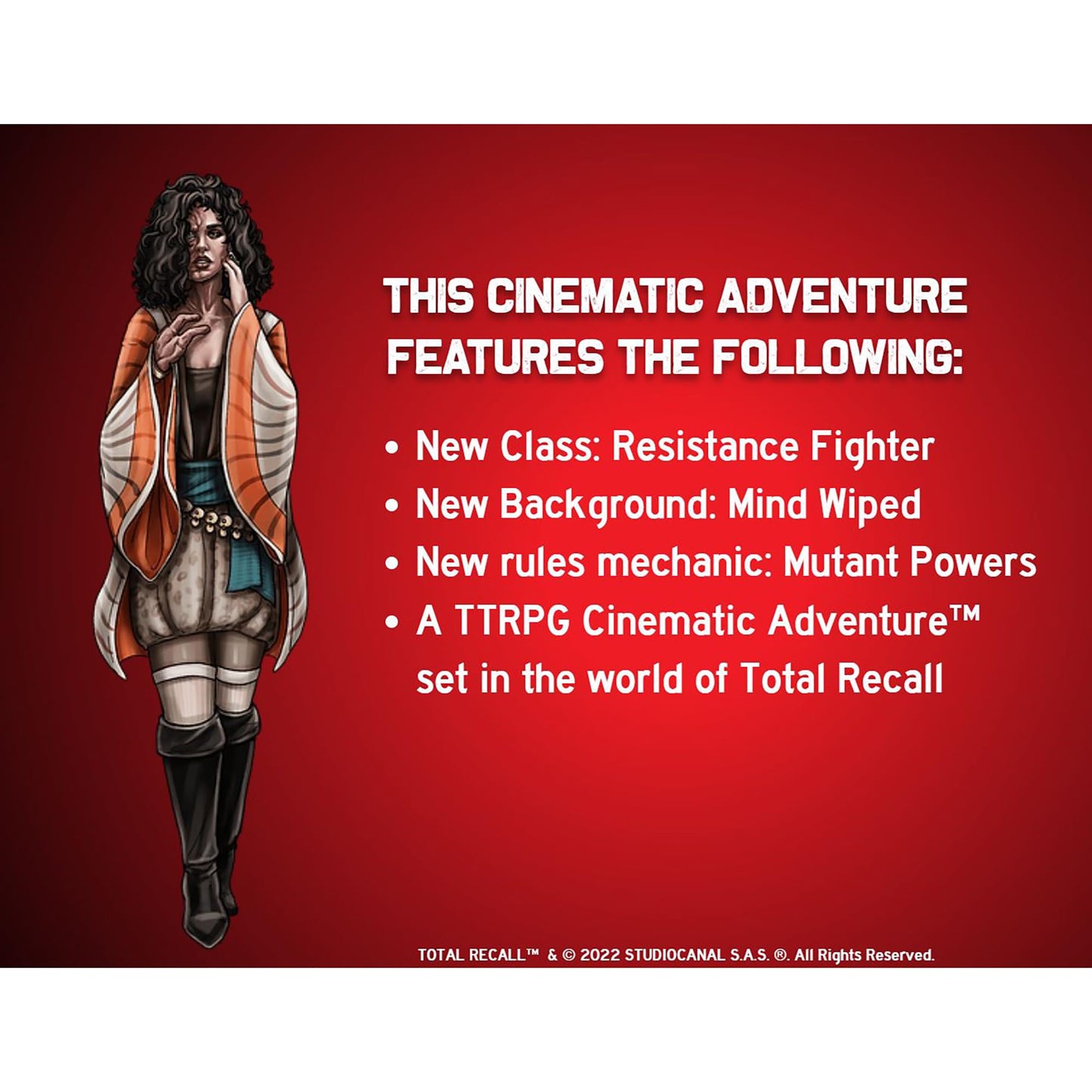 Evil Genius Games Cinematic Adventure: Total Recall -Expansion Rpg Book For Use With The Everyday Heroes Core Rulebook, D20 5E C