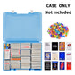 Xuerdon Trading Card Storage Box  2300+ Playing Card Case Holder Organizer Compatible with PM TCG/for Yugioh/for CAH/for Phase 10/ for Topps Football Baseball Sports Cards (Case Only) - Blue