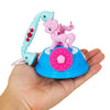 Vgrassp Mini 4 Inch Unicorn Design Landline Telephone Toy For Kids - Pony Attached Base Pretend Play Classic Phone With Light An