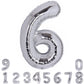 40 Inch Number 26 Balloon Silver Jumbo Giant Big Large Number 26 Foil Mylar Silver Balloons 62Th Birthday Party Anniversary Deco