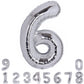 40 Inch Number 26 Balloon Silver Jumbo Giant Big Large Number 26 Foil Mylar Silver Balloons 62Th Birthday Party Anniversary Deco