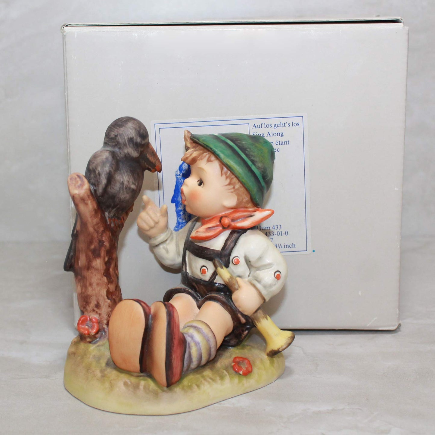 Hummel M. I. Hummel Sing Along 4.5' Hum 433 Disney Figurine Ivory Brown