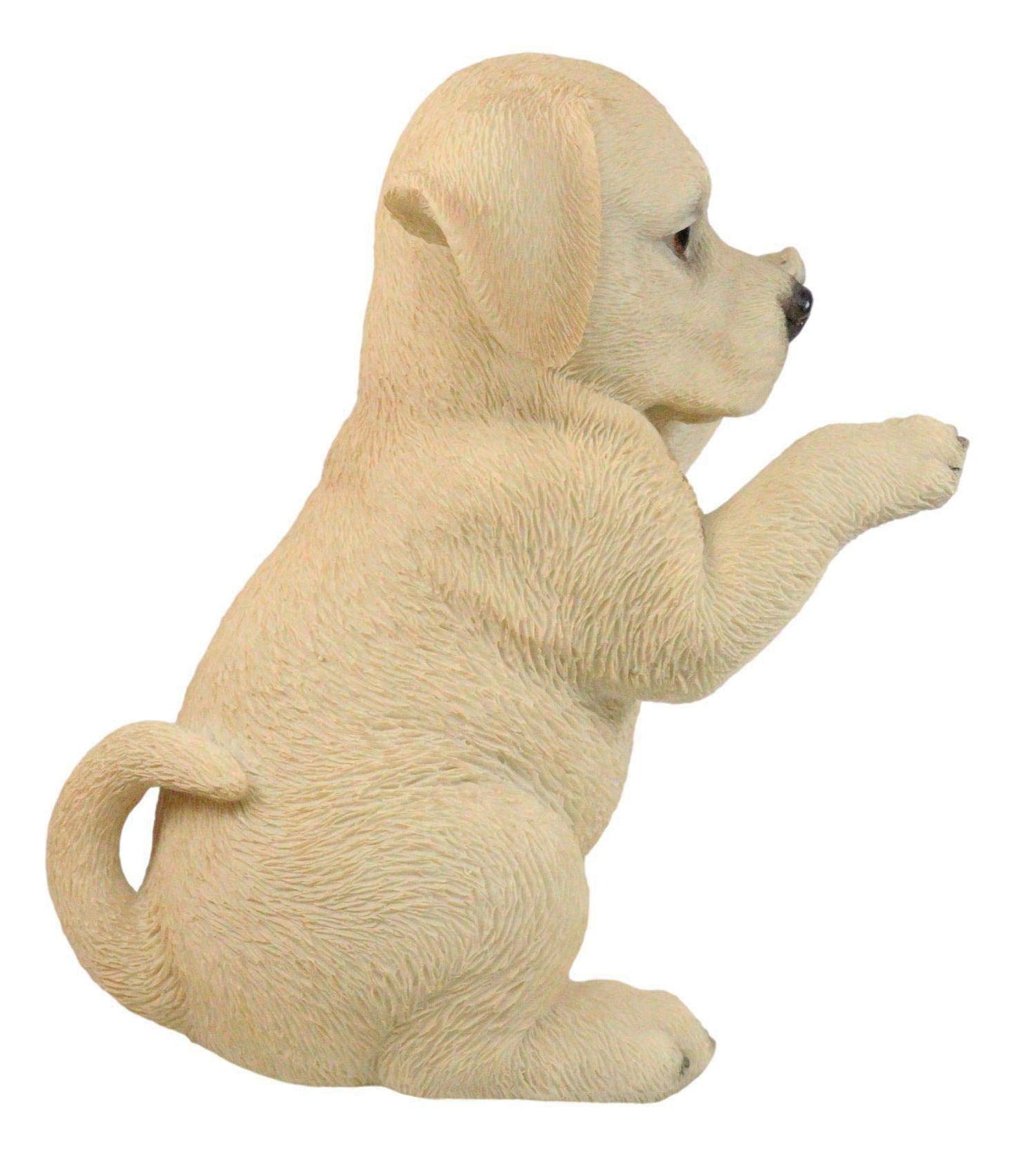 Ebros Realistic Begging Adorable Labrador Puppy On Hind Legs Statue 6.25' Tall Pet Pal Labradors Dog Breed Collectible Lifelike Details Resin Decor Figurine With Glass Eyes Animal Sculpture
