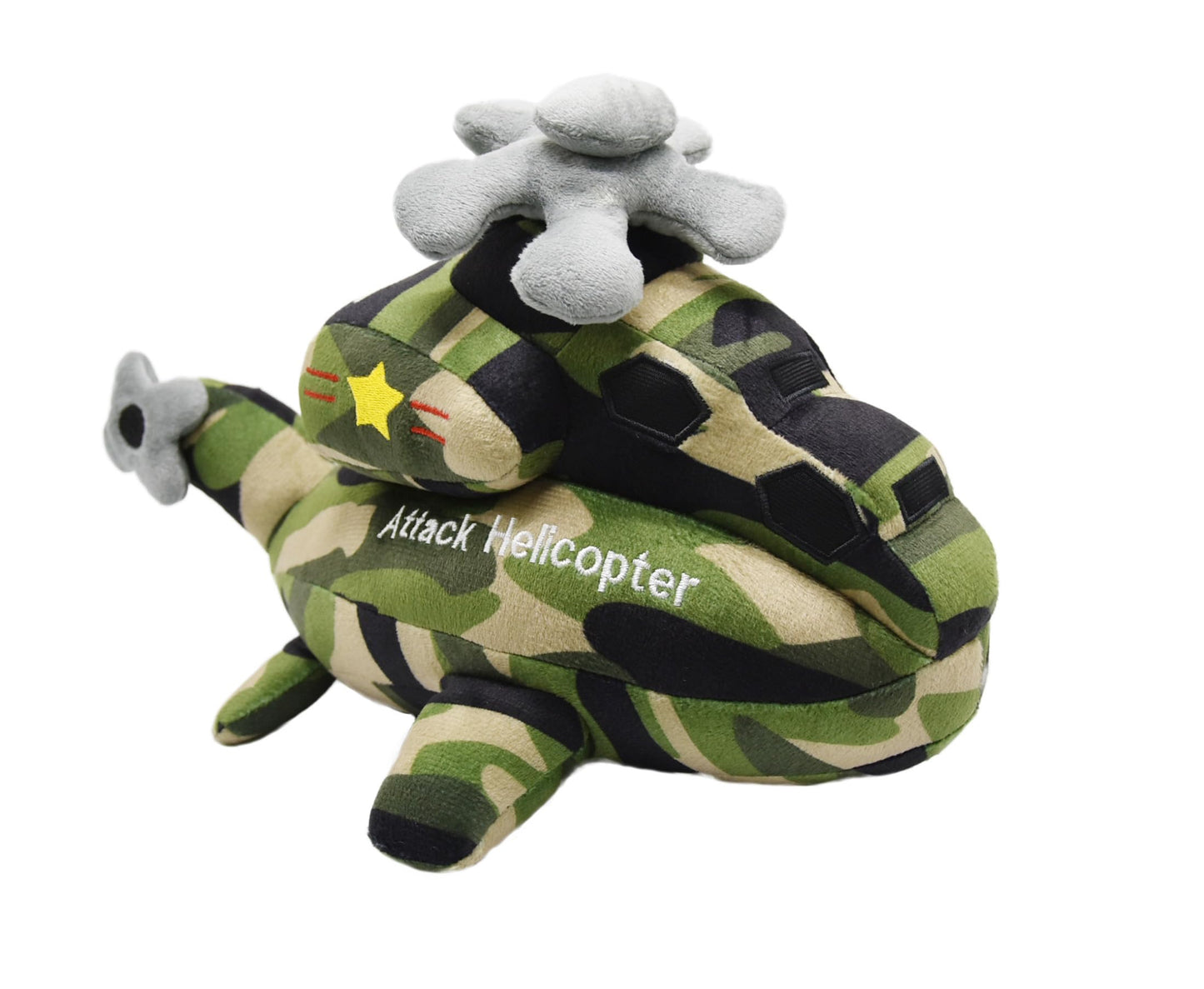 YONLIT Soft Attack Helicopter Stuffed Gunship Toy Super Cute Plush Chopper Excellent Gifts for Kids or Birthday Party 13 Inches