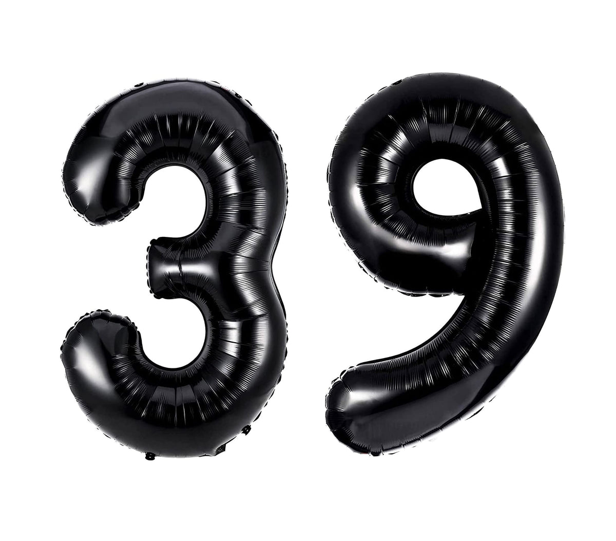 Shopping Time 39 Number Foil Balloons  (32 Inch)  Black
