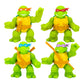 Heroes of Goo Jit Zu Super Oozy Toy Figures 4 Pack - Classic TMNT Donatello, Michelangelo, Leonardo & Raphael - Multicolor, Small, Model 42692