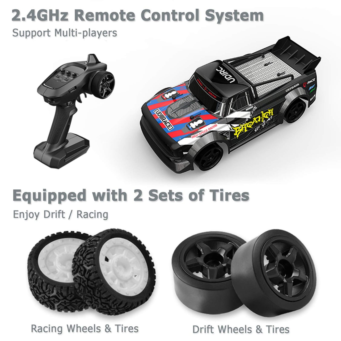 Cheerwing 1:16 Remote Control Car 2.4G RC Car 4WD RC Drift Car 40KM/H High Speed Brushless Fast Cars Truck for Kids and Adults