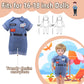6 Piece Fashion 18 Inch Boy Doll Clothes Casual Wear Plaid Jacket Pants Sportswear Outfits With Tuxedo Suits For 18'' Doll Acces