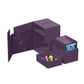 Ultimate Guard Flip'n'Tray 133+, Deck Case for 133 Double-Sleeved TCG Cards + Dice Tray, Purple, Independent Magnetic Closure &
