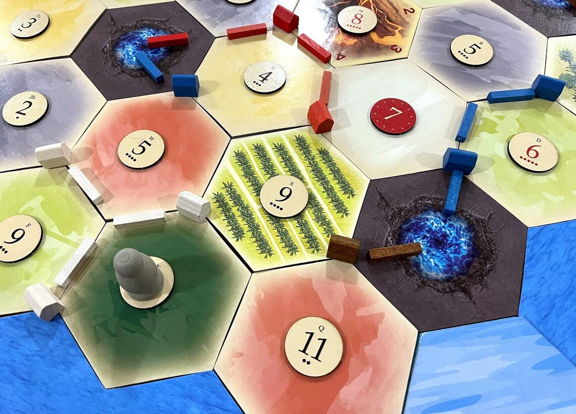 Tabletop Monthly Replacement Number Tokens Compatible With Catan'S Settlers Of Catan 5-6 Player Extension And Seafarers Expansio