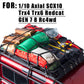 Crawler Car Decoration Mini Luggage Net/Simulation Decorative Package,Luggage,Sleeping Bag,Wood Box,Shovel,Fuel Tanks,Recovery B