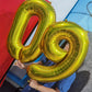 32 Inch Gold Number 5 Balloons Foil Ballon Digital Birthday Party Decoration Supplies (Gold Number 5 Balloon)