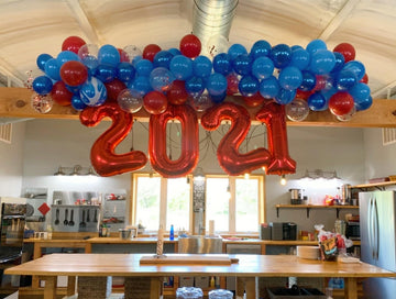 Number Balloon 40 Inch Red Birthday Decorations, Number 2 Balloon 12 21 22 23 25 26 28 29 Birthday Party Decorations For New Yea