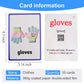 34PCS/Set Clothes Kids Gifts English Flash Cards Pocket Card Educational Learning Baby Toys for Children Pre-Kindergarten