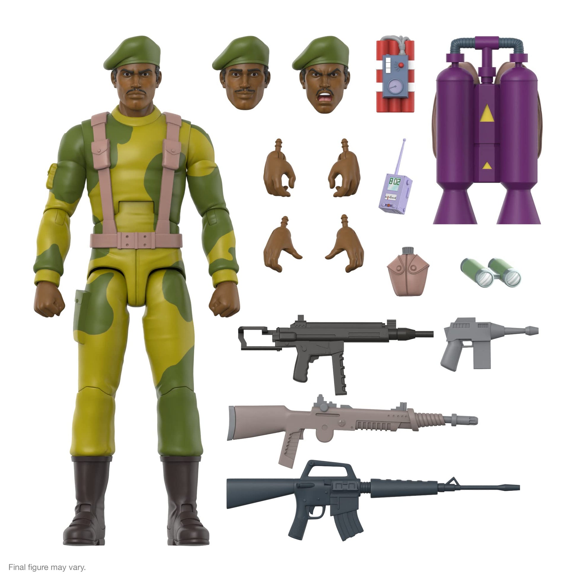 Super7 ULTIMATES! G.I. Joe Stalker - 7 G.I. Joe Action Figure with Accessories Classic Cartoon Collectibles and Retro Toys