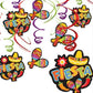 Cinco De Mayo Fiesta Hanging Foil Swirls Value Pack | Party Decoration