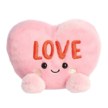 Aurora Adorable Palm Pals Candy Heart Love Stuffed Animal - Pocket-Sized Fun - On-The-Go Play - Pink 5 Inches
