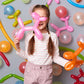 Lxzfcrg 260 Balloons Pink Long Balloons For Balloon Animals, Thickening Long Skinny Latex Twisting Balloon For Balloon Garland H