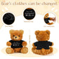 Jexine 2 Pieces Wedding 10 Inch Bear Stuffed Animal Will You Be My Flower Girl Ring Boy Proposal Gifts from Bride Groom with Clothing for Wedding Proposal Anniversary Party (Ring Bearer)