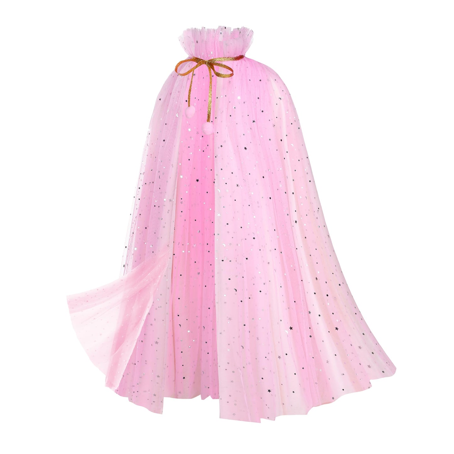 Sabbenia Princess Cape Girl'S Performance Role-Playing Girl'S Dress Up In Cloaks With Accessories(Pink)