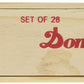 Double Six Professional Dominoes With Brass Spinner In Wooden Case 28 Piece