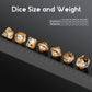 Cow DND Dice, DNDND 7PCS Resin D&D Die with Velvet Bag for Dungeons and Dragons Role Playing Games and Tabletop Games(Cow