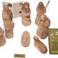 Holy Land Market Abstract Style Collectible Christmas Holiday Natural - Lacquer Free - Nativity Figurines Set