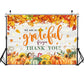 We are So Grateful for You Thank You Banner Backdrop 6x4FT Autumn Pumpkin Thank You for All You Do Background Thanksgiving Emplo