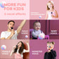 Yll Kids Karaoke Machine, Portable Bluetooth Speaker With Wireless Microphone, Christmas Kids Toys Gifts For Girls 4, 5, 6, 7, 8, 9, 10 +Year Old (Lightpink)