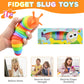 Cevioce Fidget Slug Toy, Sensory Slug Fidget Toy For Kids & Adults, 1Pc Cute Autism Sensory Toys For Autistic Children|Great Birthday Gift For Girls Boys - Easter Basket Stuffers For Toddlers Kids