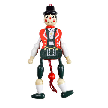 Essence Of Europe Gifts E.H.G Bavarian Boy Wood Jumping Jack Toy