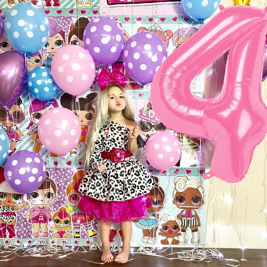 40 Inch Number Balloon 9, Pink Giant Kids Party Balloons, Birthday Decorations For 9Th 90Th, Pastel Large Numbers For Party Deco