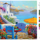 Buffalo Games Mikki Senkarik Seaside Happiness 300 Piece Jigsaw Puzzle, Large Size, Multicolor, Model 22704, Perfect for Game Nights