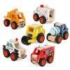 Dipalent 6Pcs Wooden Cars For Toddlers 1-3,Car Toys,Push And Go Vehicle,Kid Vehicle Toys,Hand Push Car Toys For 1+ Year Old,Montessori Toys