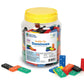 Learning Resources Double-Six Dominoes in Bucket, 168 Pieces, Multi-Color, Wood, Ages 5+
