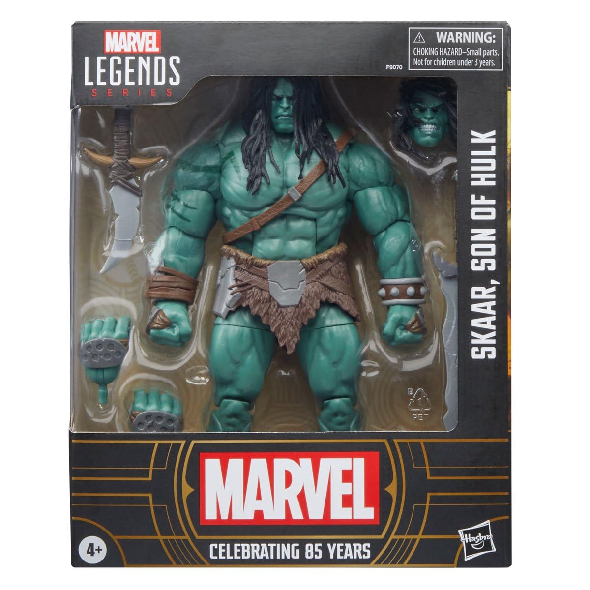 Marvel Legends 85th Anniversary Skaar Action Figure, 18cm, Green, Model HSF9070, Plastic Material