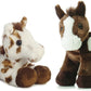 Aurora World Mini Flopsie Plush Horses 8 Paint & Gypsy, 8 In