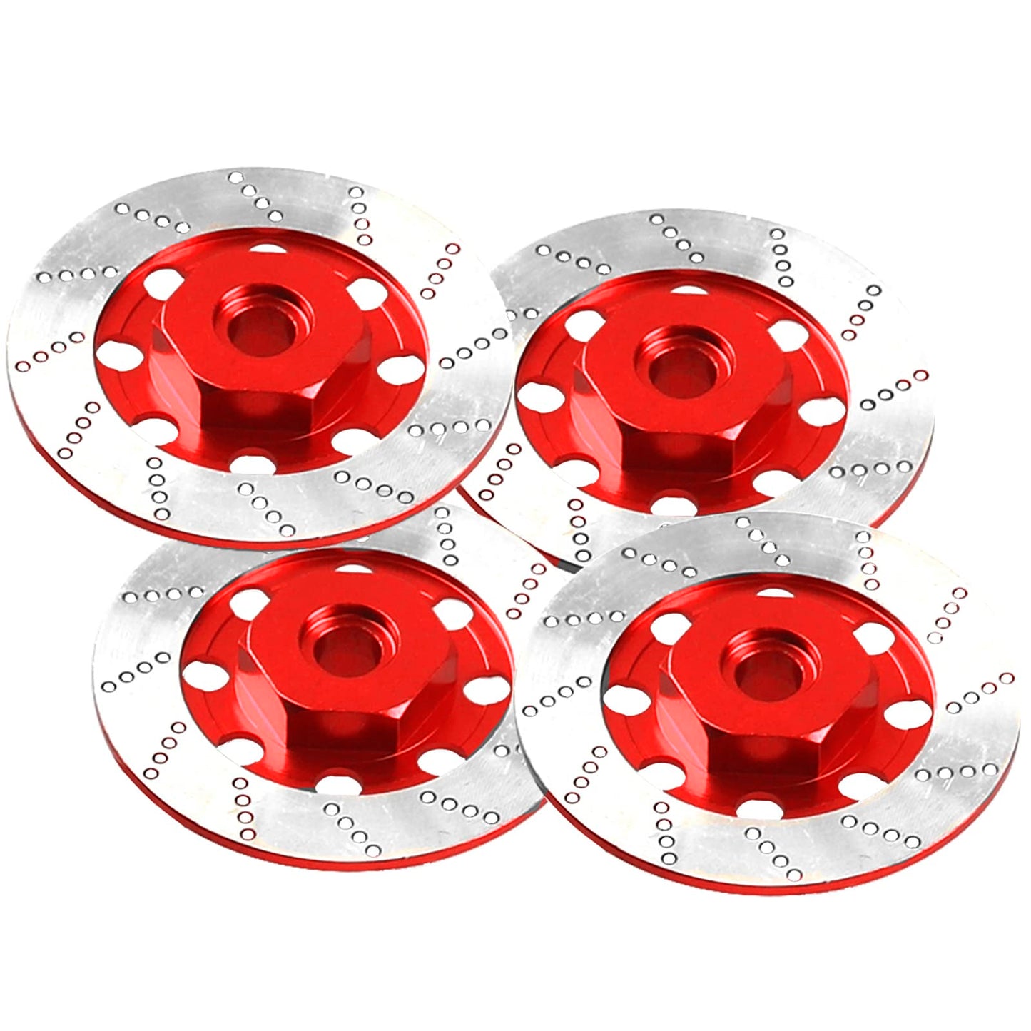 4Pack Vgoohobby Metal 12mm RC Car Hex Hub 12mm Brake Disc Wheel Hubs Adapter Spacer Compatible with Traxxas Tamiya Redcat HSP HP