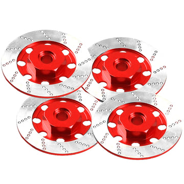 4Pack Vgoohobby Metal 12mm RC Car Hex Hub 12mm Brake Disc Wheel Hubs Adapter Spacer Compatible with Traxxas Tamiya Redcat HSP HP