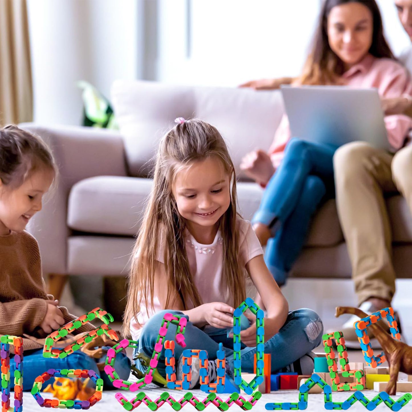 10 Pack Wacky Tracks Fidget Toys Gifts For Kids Students Classroom School Prizes Snap And Click Finger Sensory Toys For Adults Stress Relief Add Adhd Autistic Keeps Hands Busy (10)