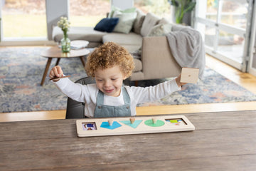 Lovevery | Friends Of All Shapes Puzzle | Montessori Toddler Toy, Ages 16 Months+