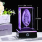 Movdyka 3D Virgen De Guadalupe Statues Decorations Religious Gifts For Women Laser Etched Crystal Our Lady Of Guadalupe The Bles
