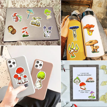 Susihi Cute Mushroom Stickers For Laptop Stickers For Kids Trippy Mushroom Stickers Water Bottle Stickers For Adults Teens Water
