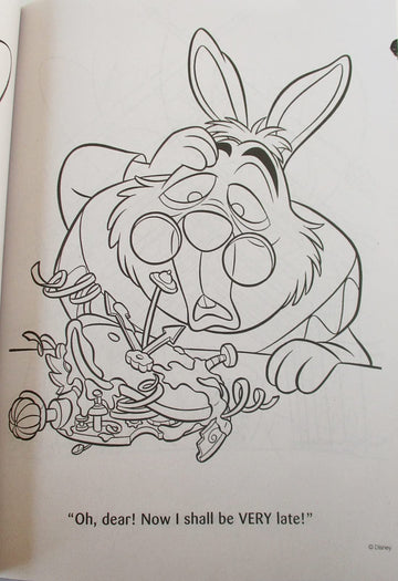 Alice In Wonderland Coloring And Activity Book Colortivity ''Welcome To Wonderland'' - 80 Pages