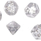 Chessex Polyhedral 7-Die Translucent Dice Set - Clear