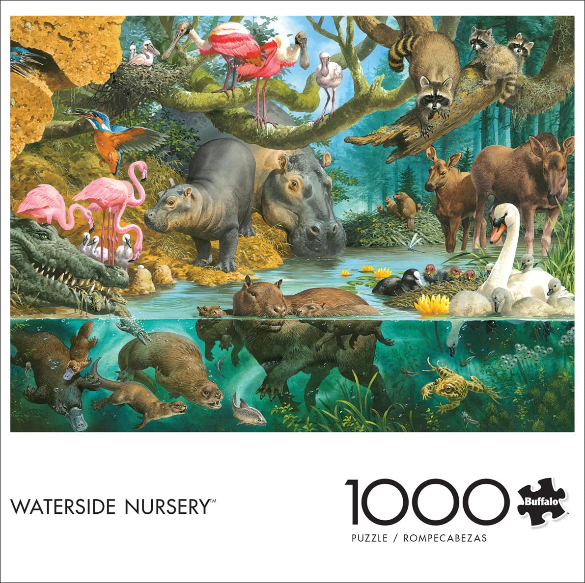 Buffalo Games - John Francis - Waterside Nursery - 1000 Piece Jigsaw Puzzle For Adults -Challenging Puzzle Perfect For Game Nights - Finished Size Is 26.75 X 19.75