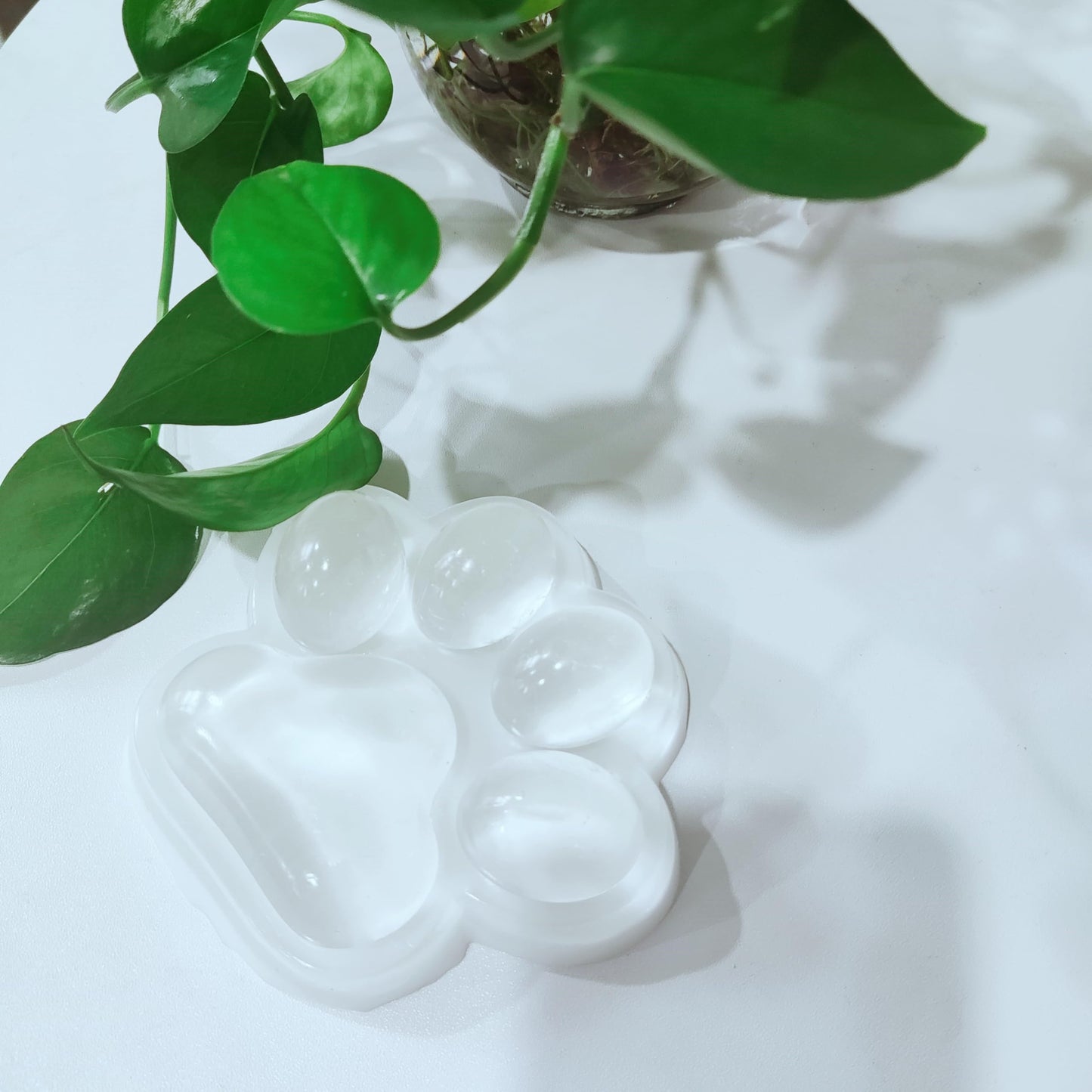 Big Cat Paw Squishy Toy, Clear Cat Paw Squeeze Toys, 5.5In Squishy Stress Relief Toy,Pinching Squishy, Executive Desk Toys Squis