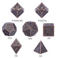 D&D Metal Dice Set, DNDND 7PCS Metallic Ancient Copper Dice with Metal Case for DND Dungeons and Dragons Table Games Roly Playin